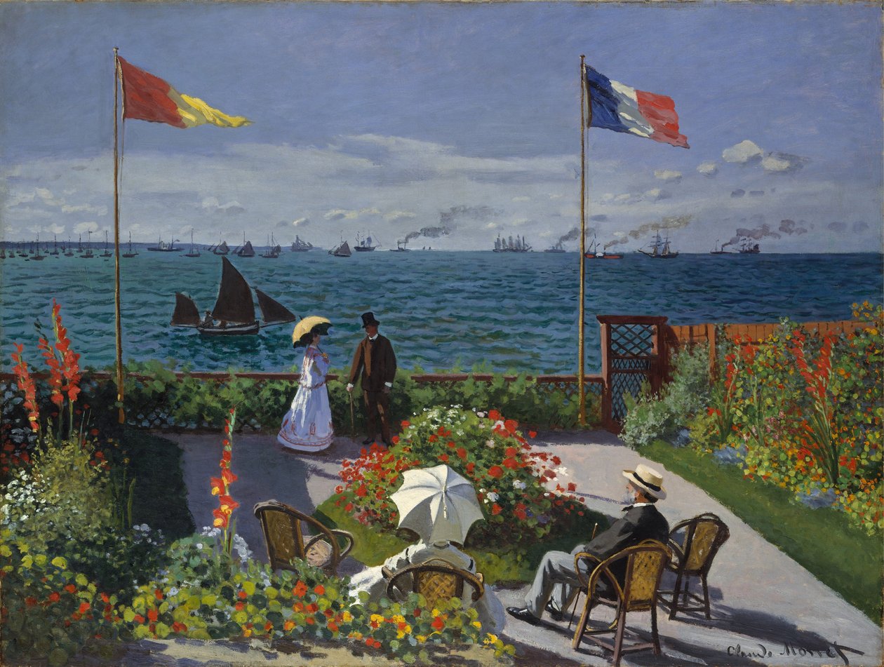 Garden at Sainte-Adresse by Claude Monet