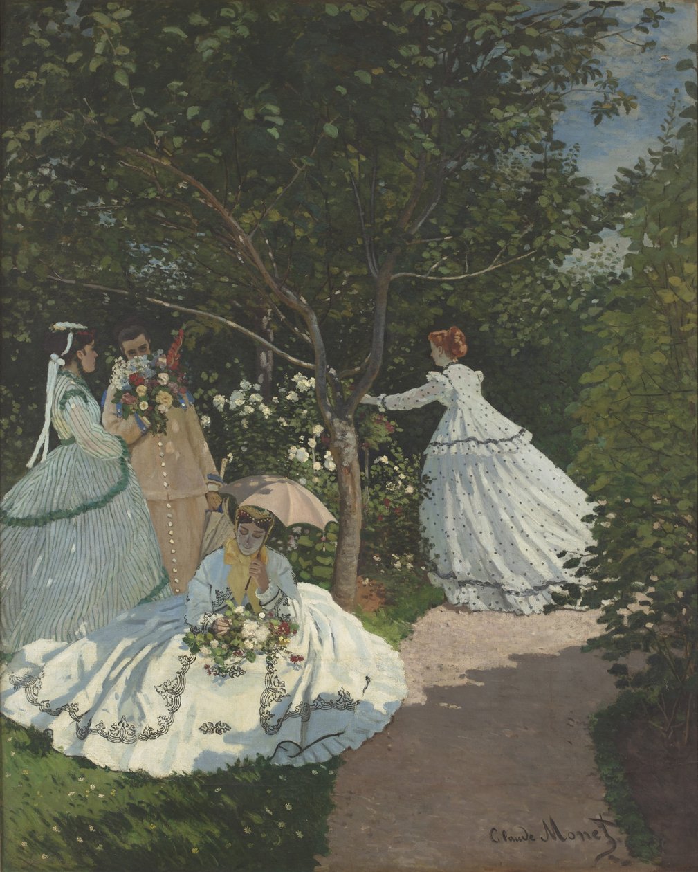 Ladies in the Garden by Claude Monet