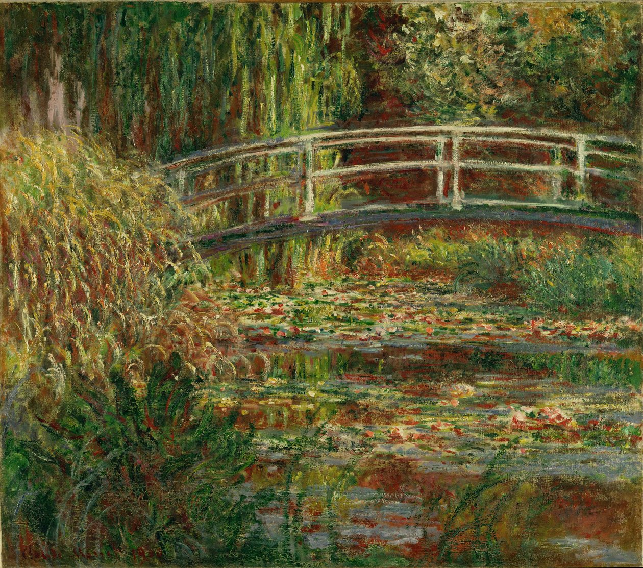 The Water Lily Pond by Claude Monet