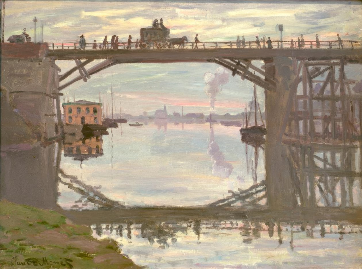 The Wooden Bridge by Claude Monet