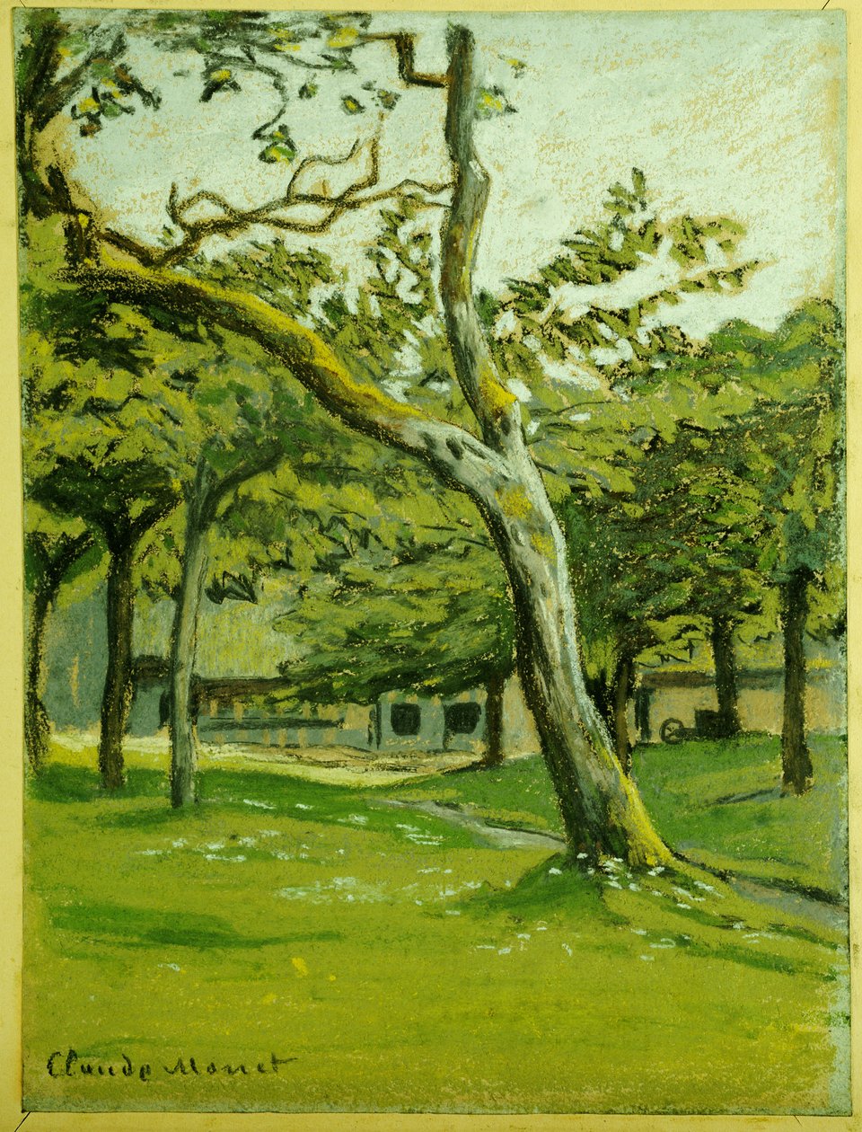 Normandy Farm Under the Trees by Claude Monet
