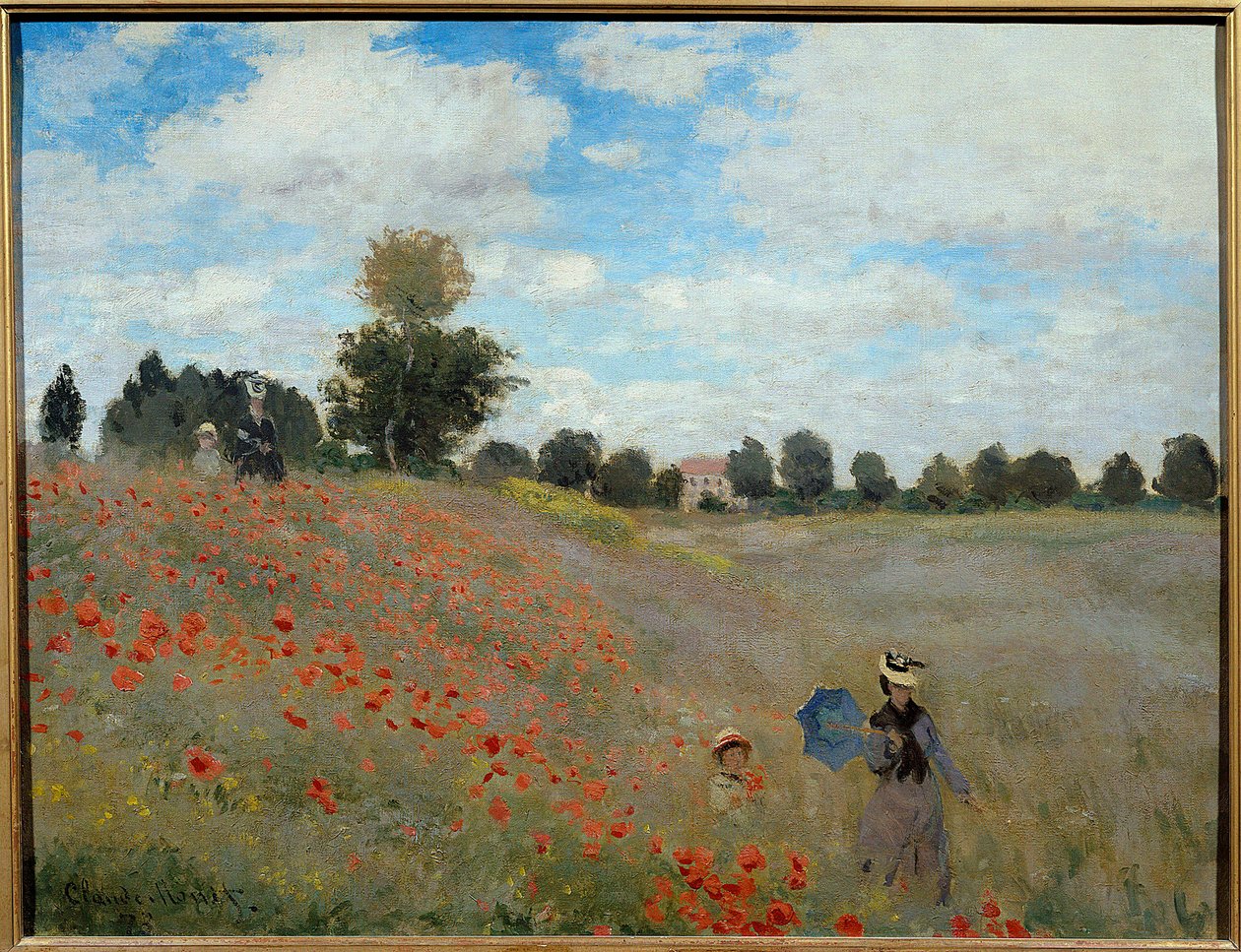 Poppy Fields Near Argenteuil by Claude Monet