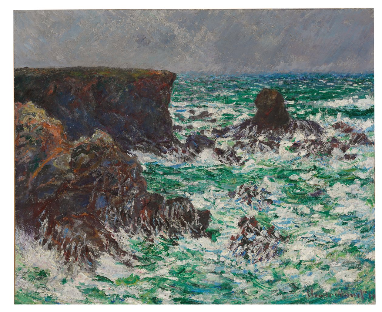 Port-Coton: The Lion by Claude Monet