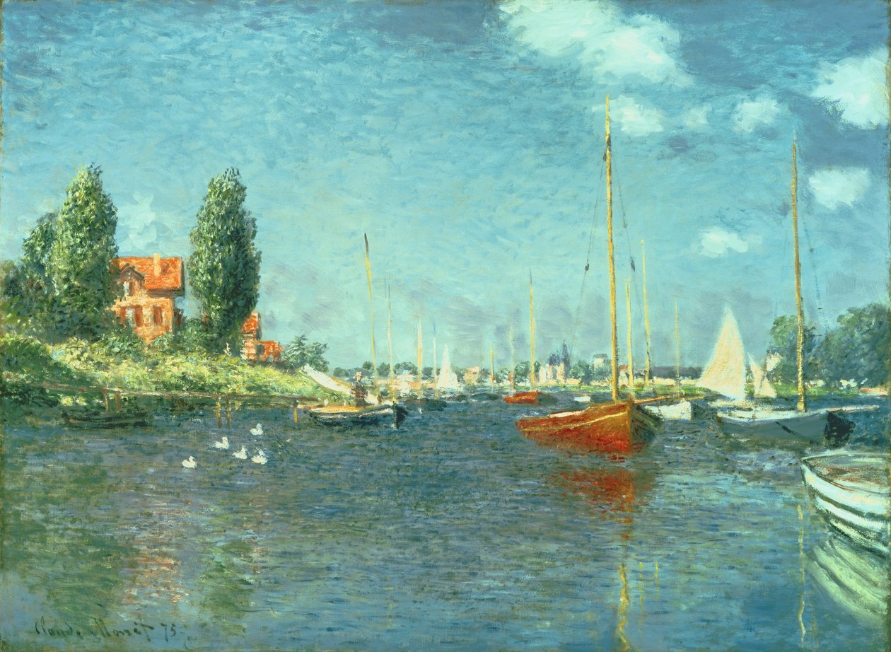 Red Boats, Argenteuil by Claude Monet