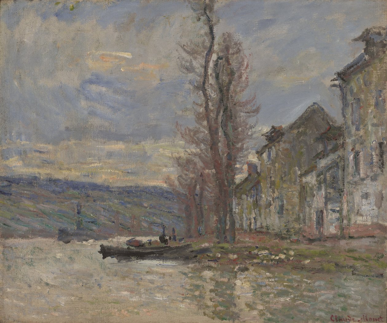 River at Lavacourt by Claude Monet