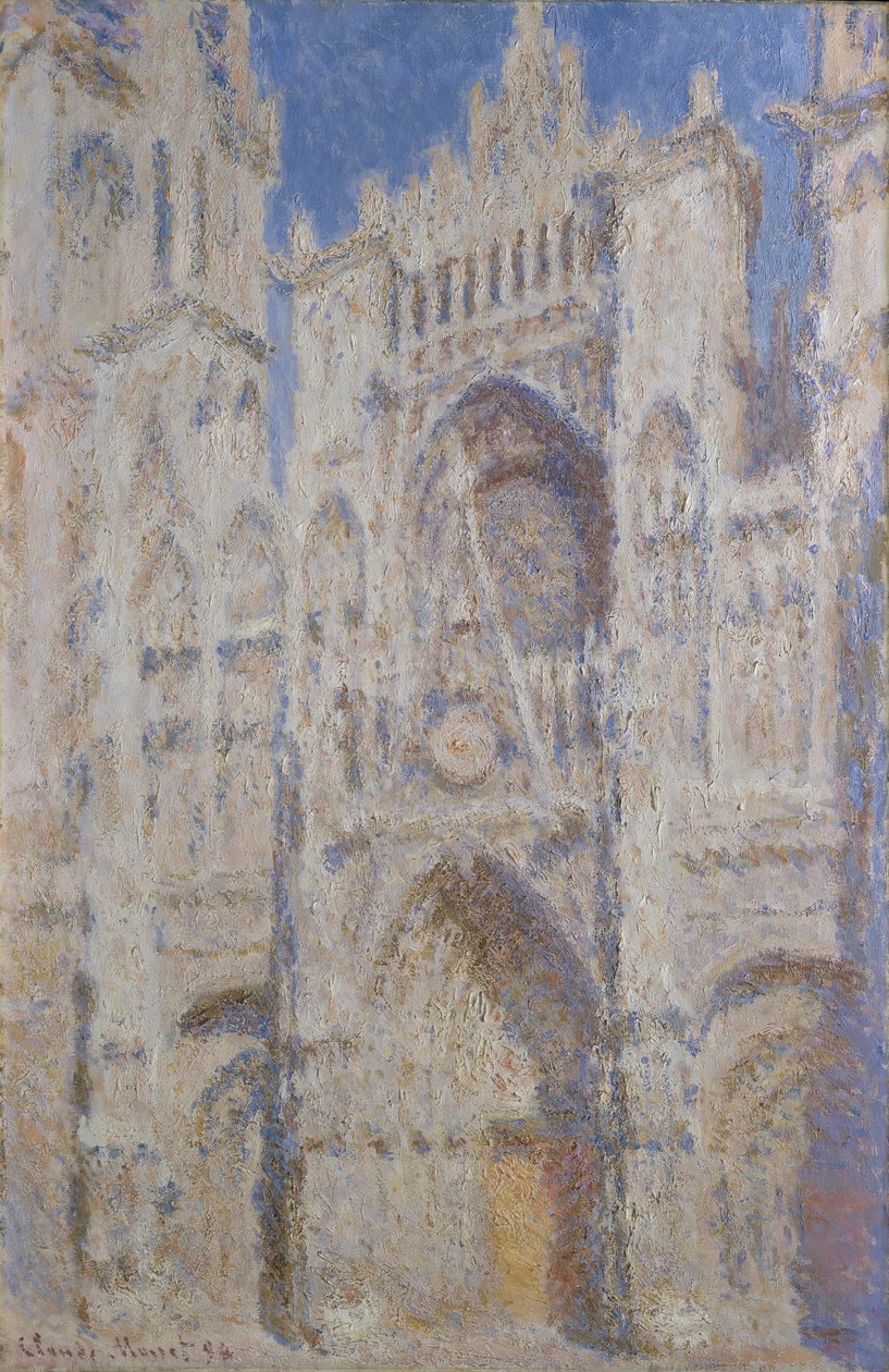 Rouen Cathedral: The Portal (Sunlight) by Claude Monet