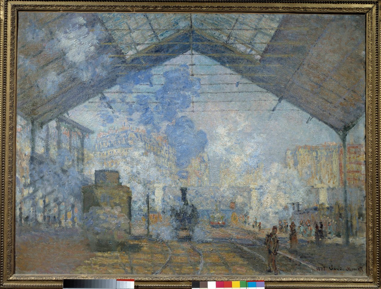 Saint Lazare Train Station by Claude Monet