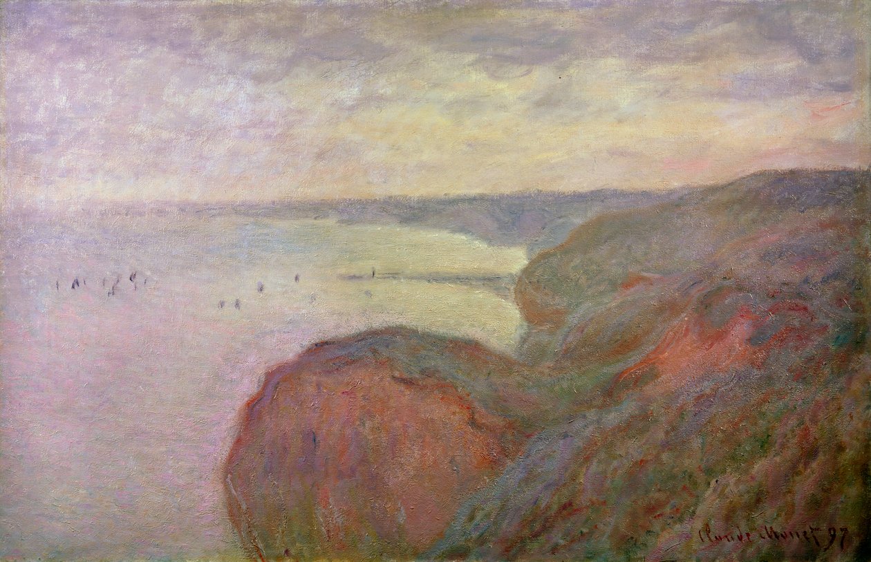 Steep Cliffs near Dieppe by Claude Monet