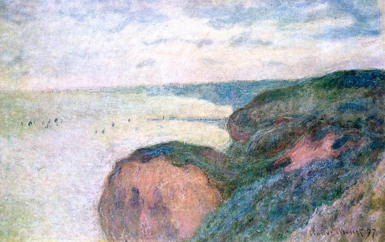 Steep Cliffs near Dieppe by Claude Monet