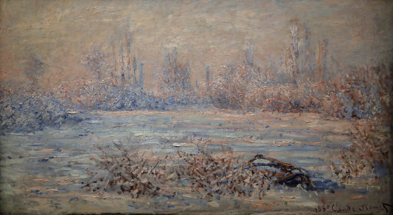 The Frost, Sun effect by Claude Monet