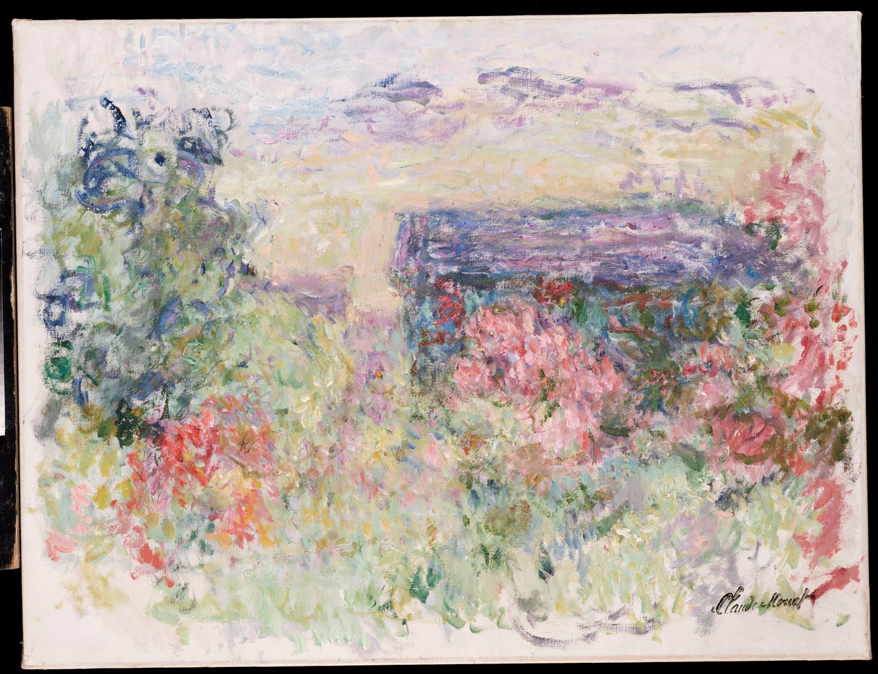 The House Through the Roses by Claude Monet