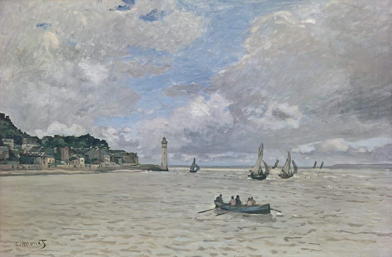 The Lighthouse of the Hospice (Honfleur) by Claude Monet