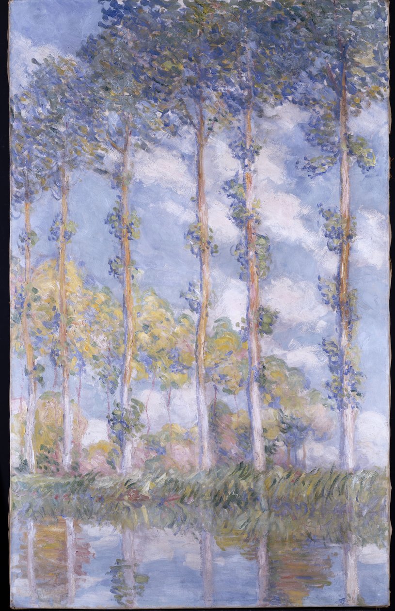 The Poplars by Claude Monet