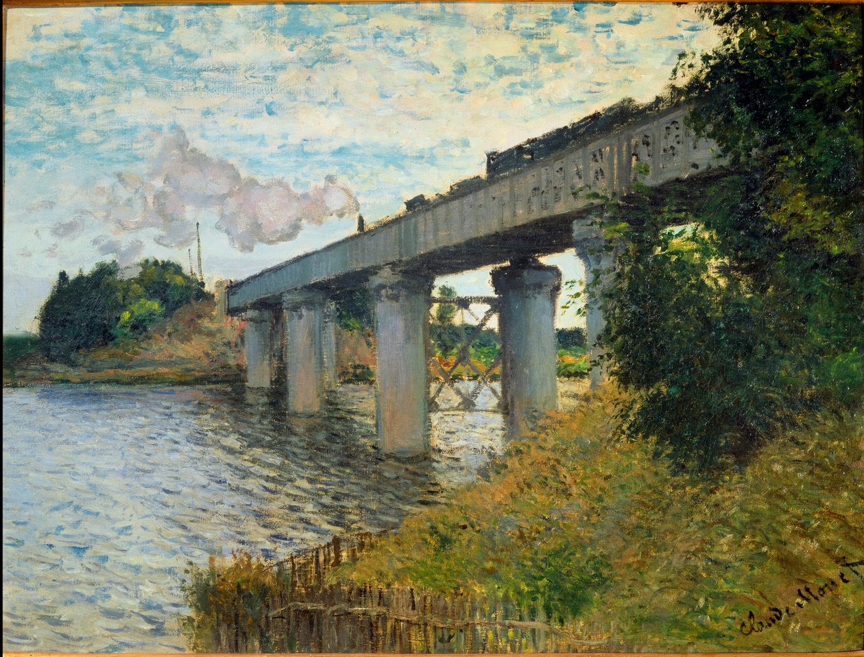 The Bridge of the Railway at Argenteuil by Claude Monet