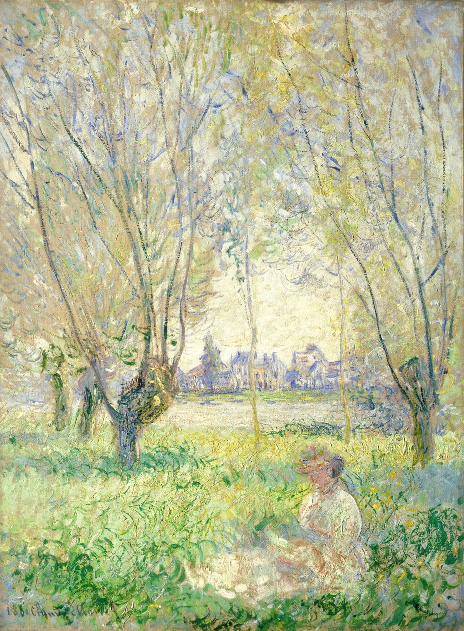 Woman Seated under the Willows, 1880 by Claude Monet