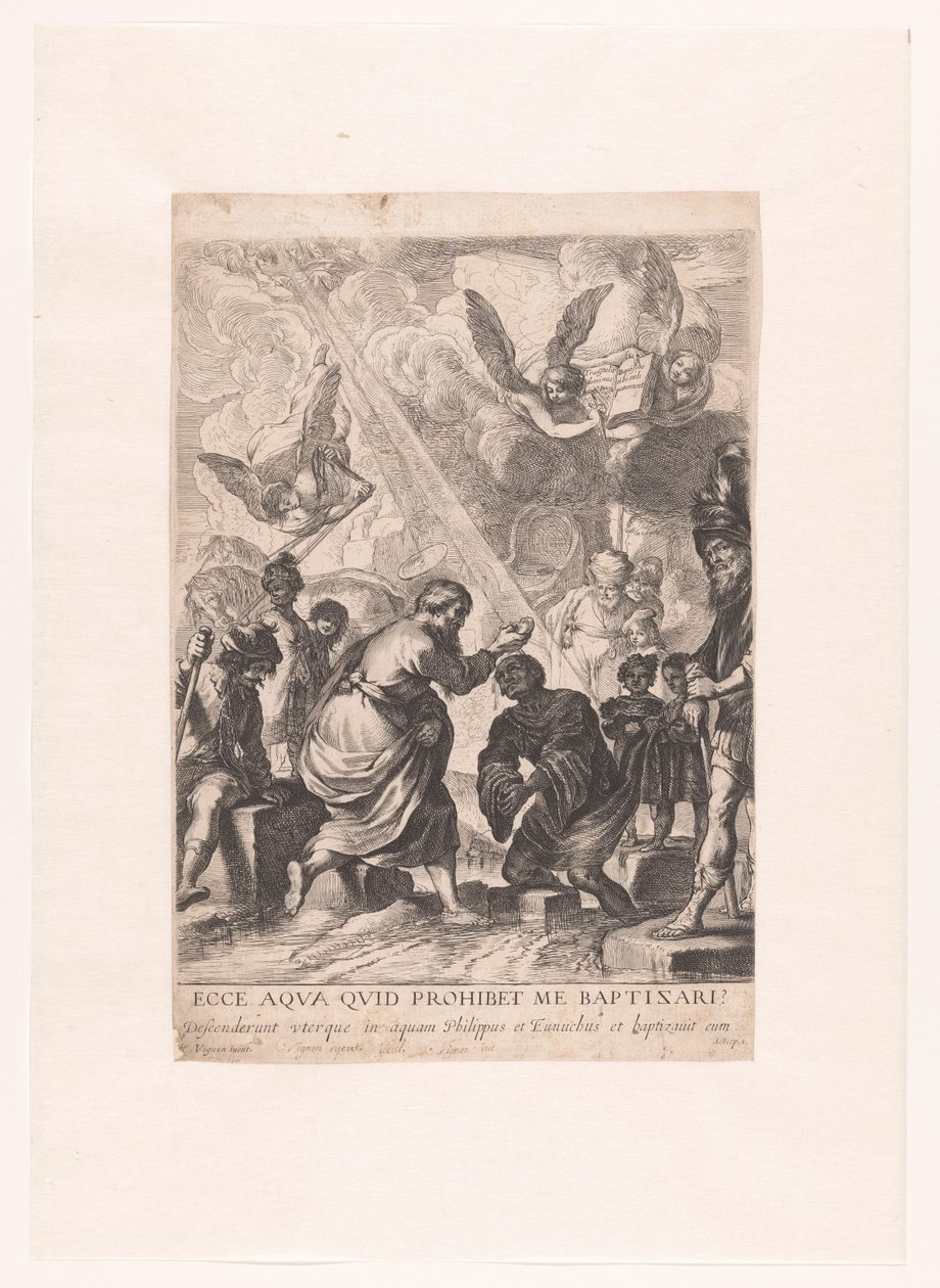 Baptism of the Chamberlain by Claude Vignon