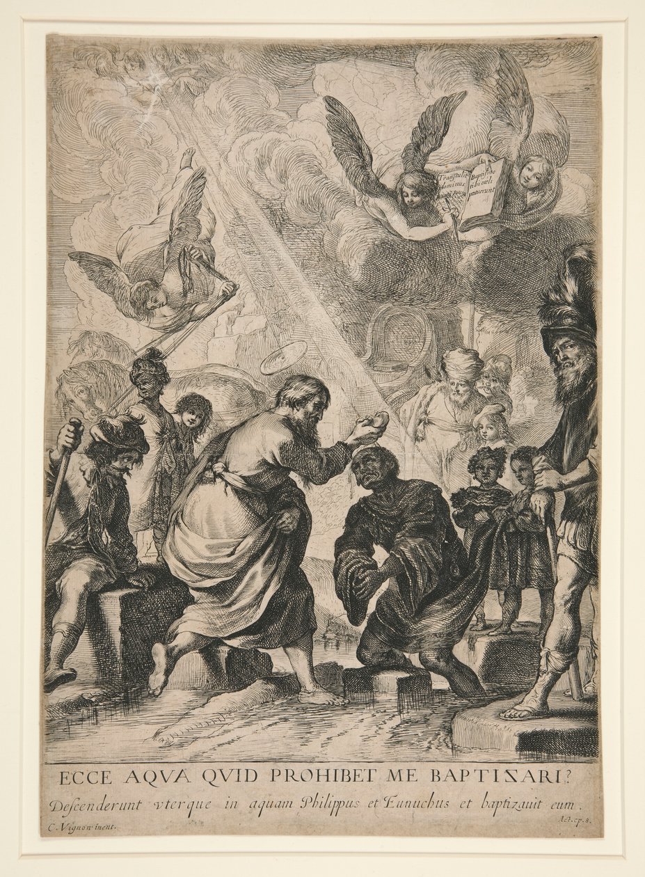 The Baptism of the Eunuch by Claude Vignon