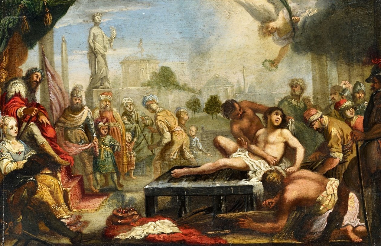 The Martyrdom of Saint Lawrence by Claude Vignon