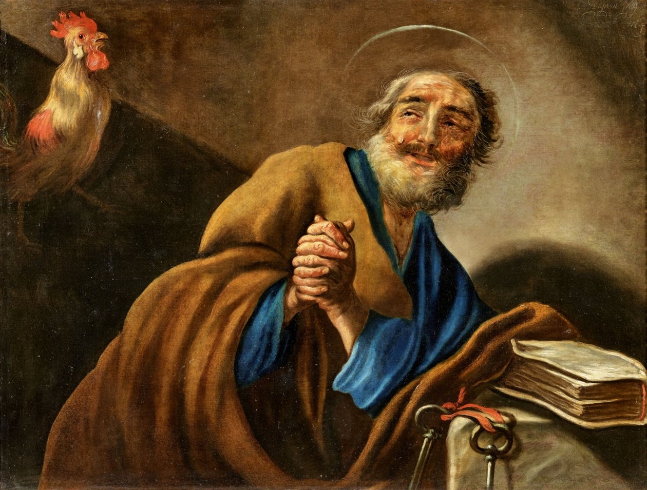 The Repentant Saint Peter by Claude Vignon