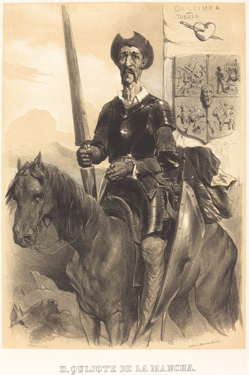 Don Quixote de la Mancha by Célestin Nanteuil