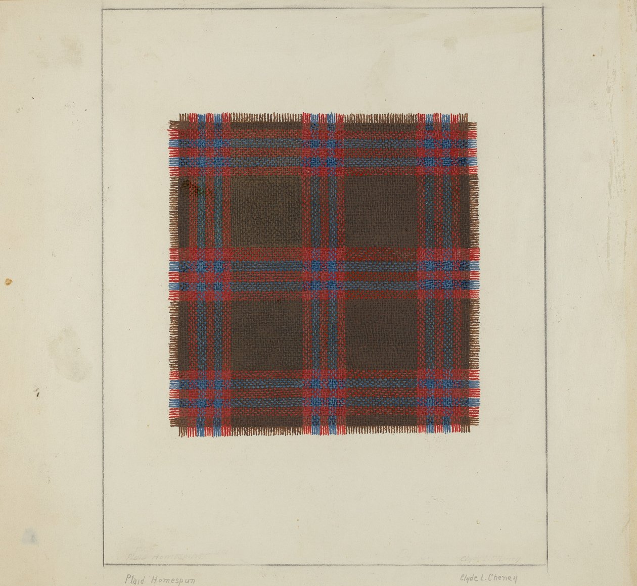 Plaid Homespun by Clyde L. Cheney