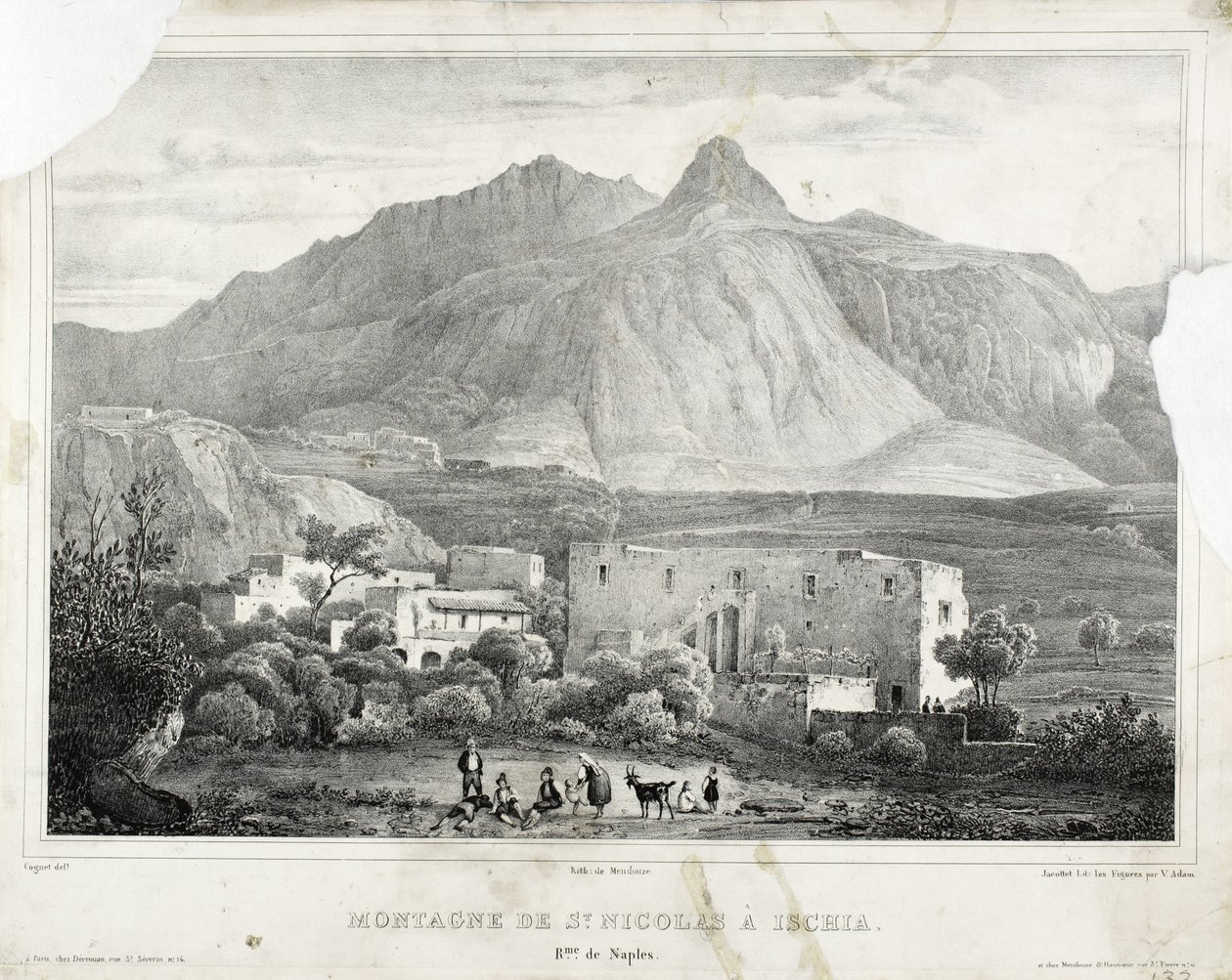 Mount Saint Nicholas at Ischia by Cognet