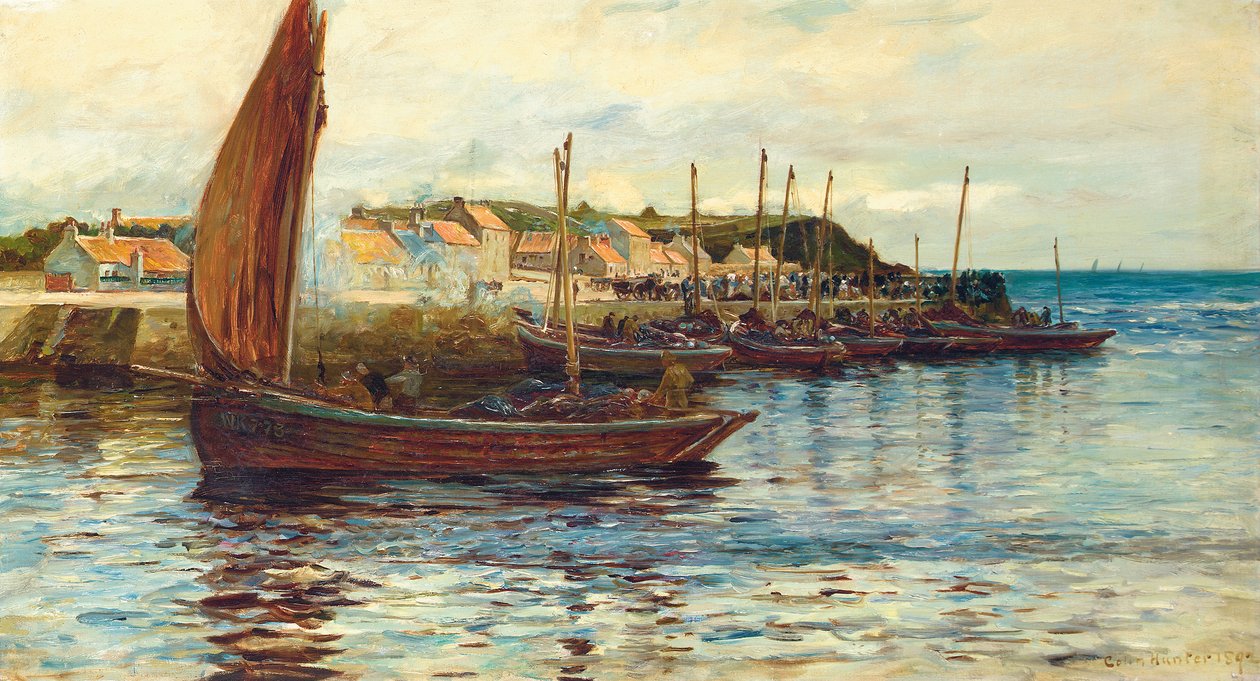 Shipping in the Harbour of Oban by Colin Hunter