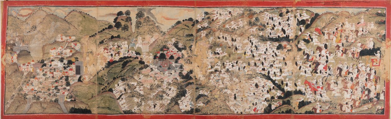 Raja Sansar Chand Attacking Kangra Fort by Colin Murray