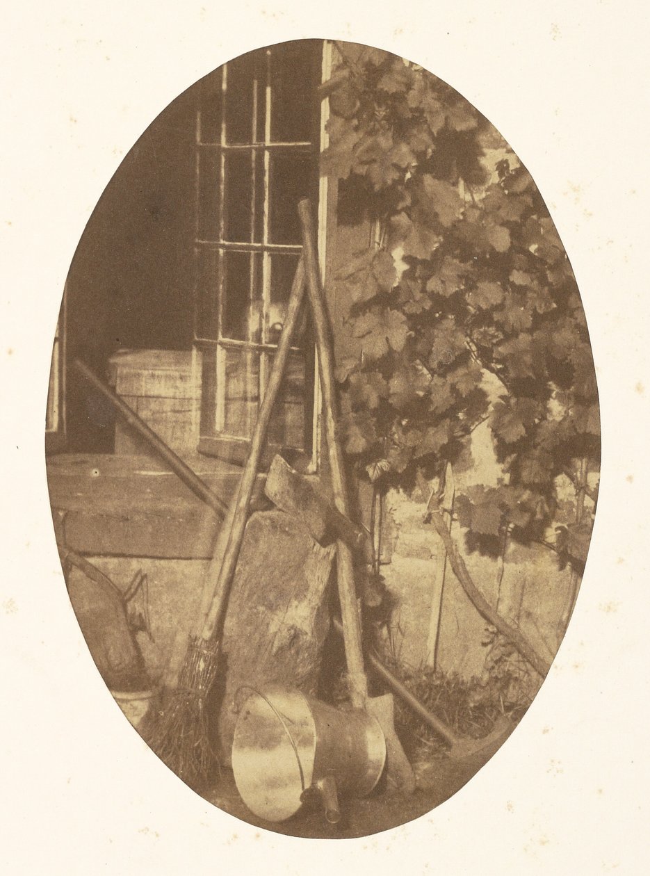 Still Life with Garden Equipment by Comte Olympe Aguado
