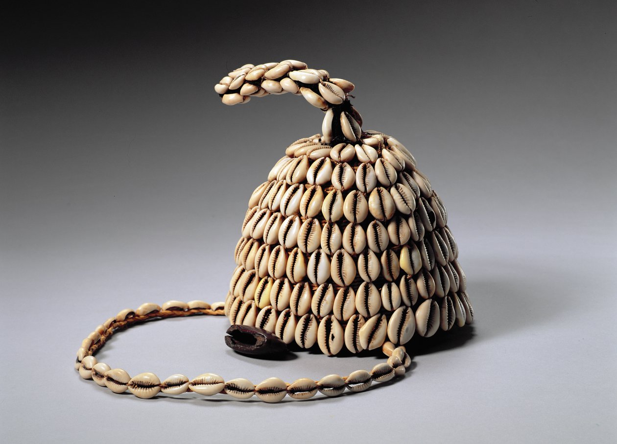 Hat (shells and bone) by Congolese