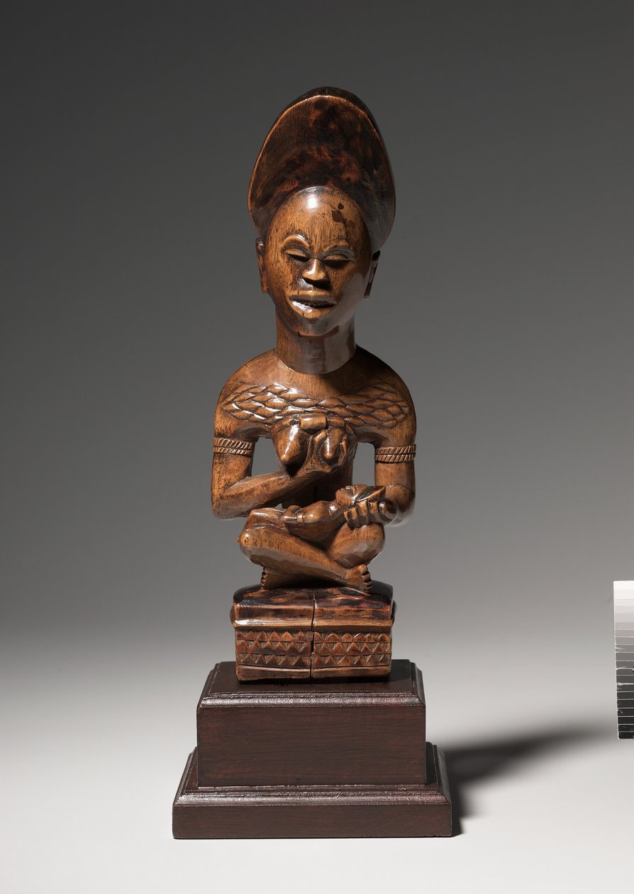 Mother-and-Child Figure, mid to late 1800s by Congolese School