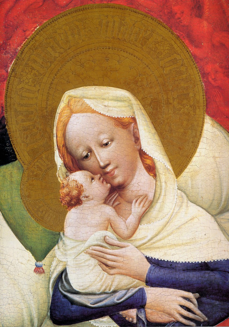 Marienalter - Left Panel (detail) by Conrad von Soest