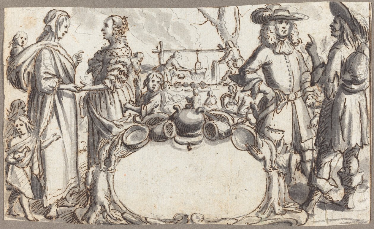 Allegory of Poverty and Wealth by Conrad Meyer
