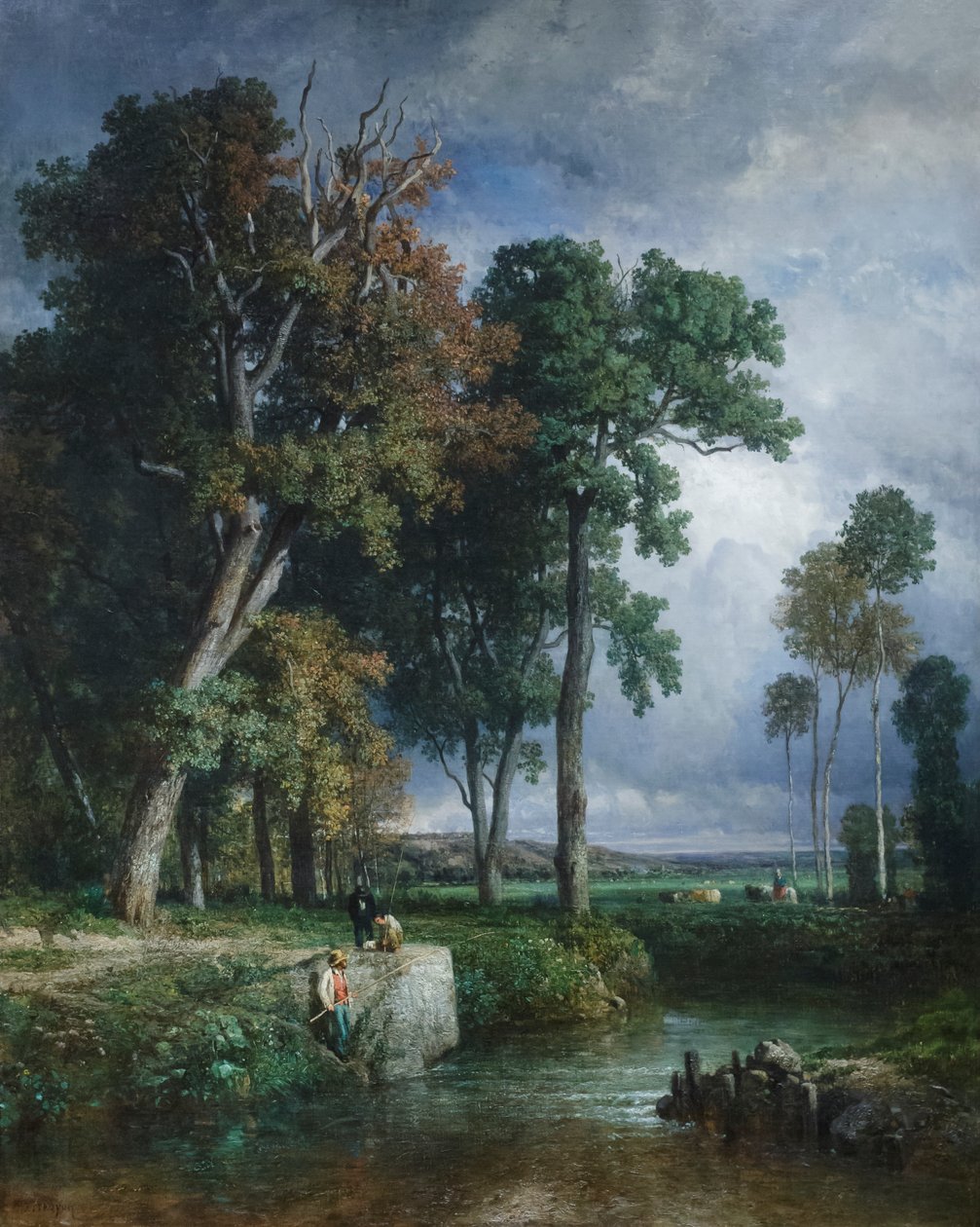 The Fishermen by Constant Emile Troyon