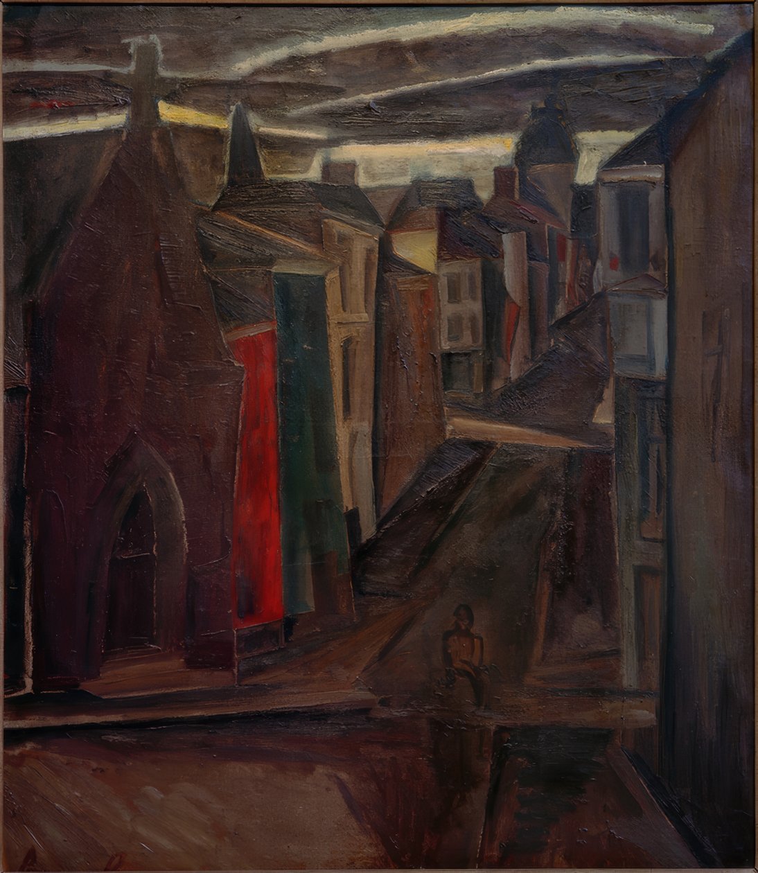Street in Ostend by Constant Permeke