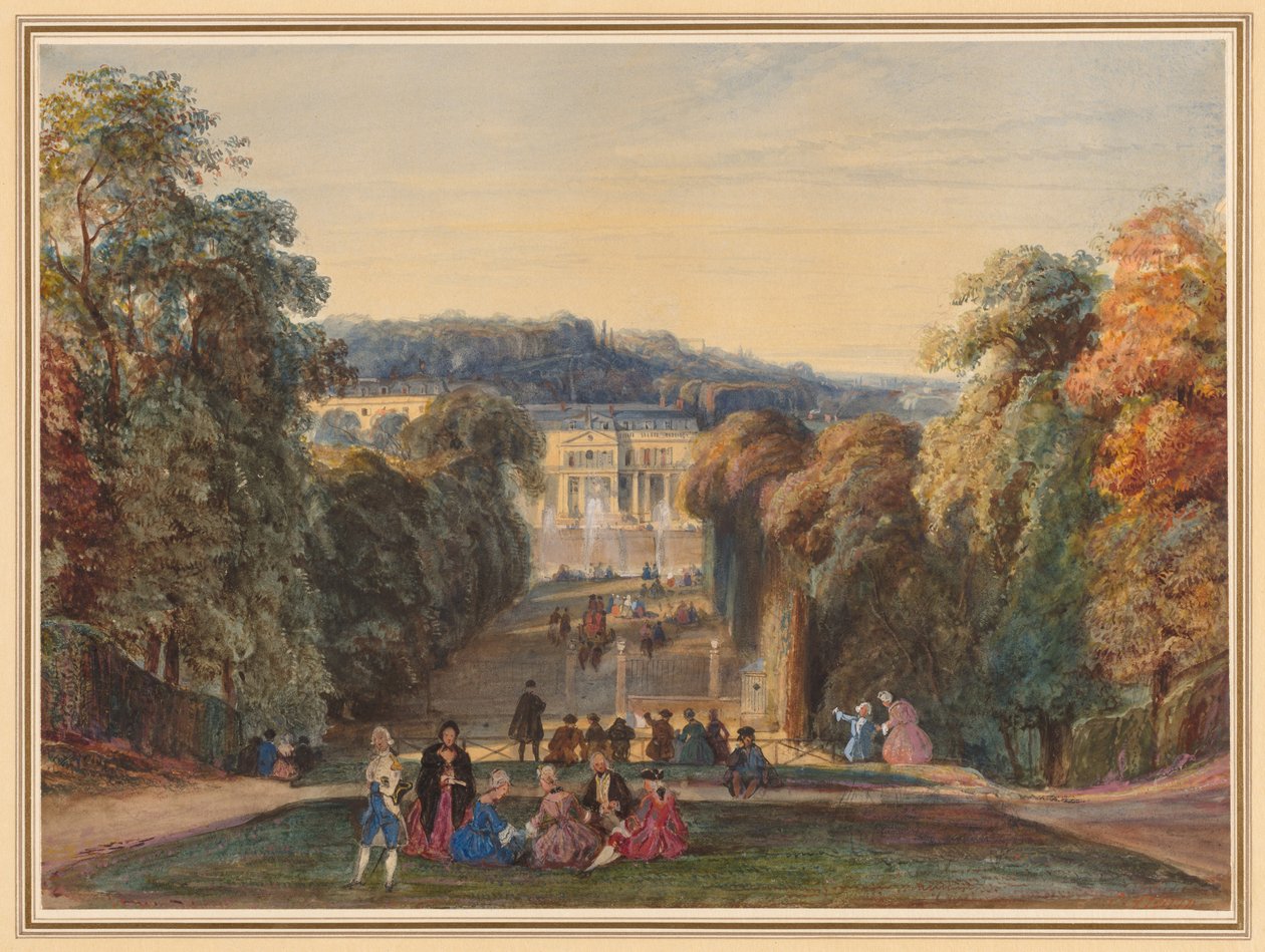 In the Park of Saint Cloud, 1800s by Constant Troyon