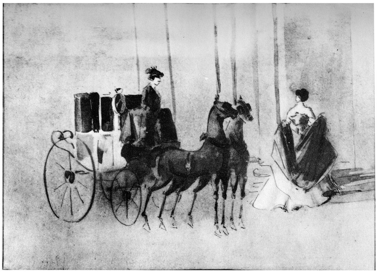 Arriving at the Ball by Constantin Guys