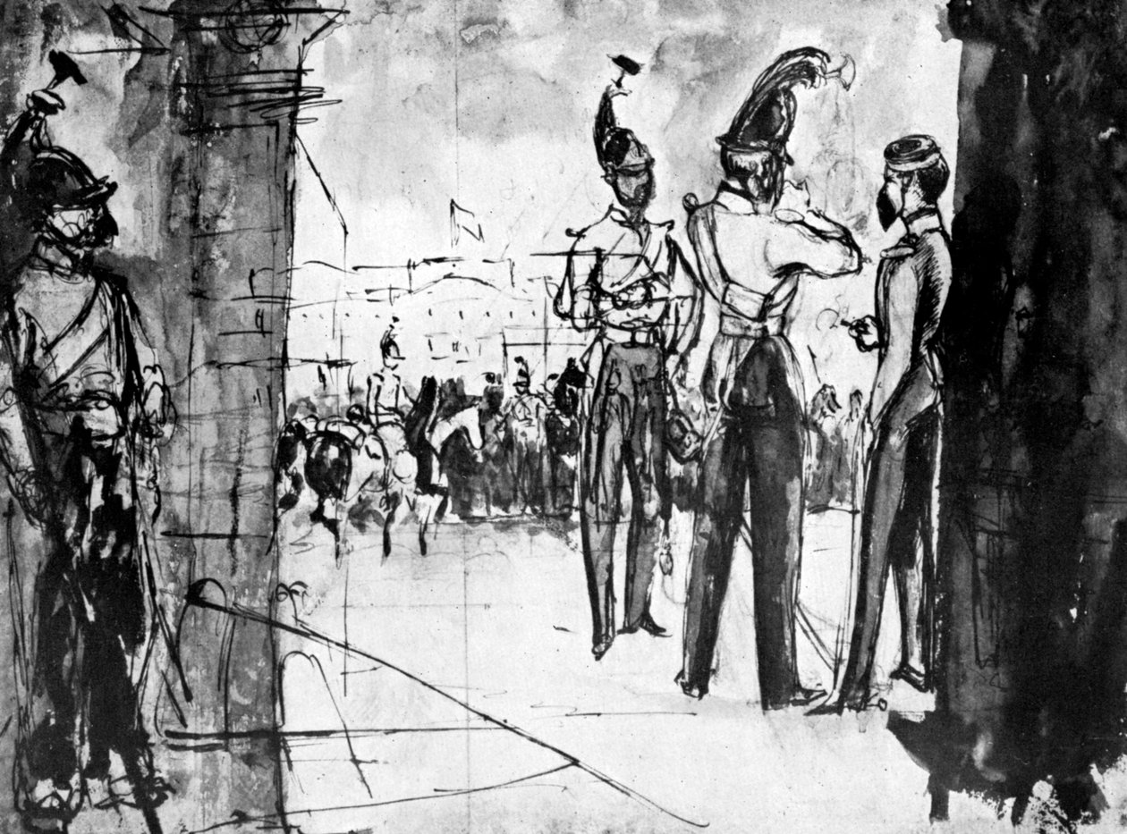 Group of Soldiers, 1930 by Constantin Guys