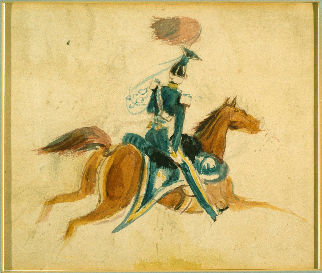 Man on Horseback by Constantin Guys