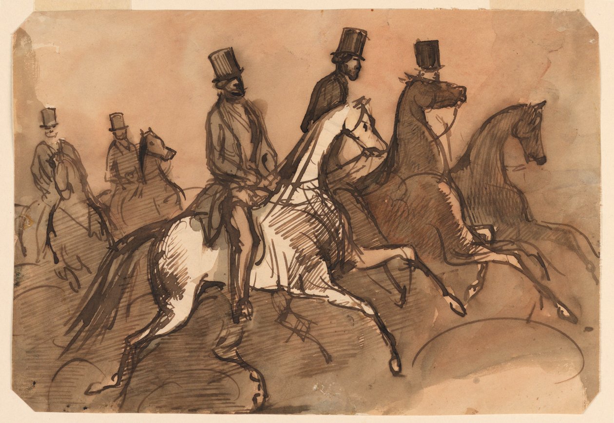 Men on Horseback by Constantin Guys