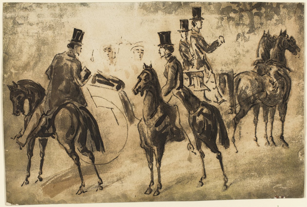 Riders and Equipage by Constantin Guys