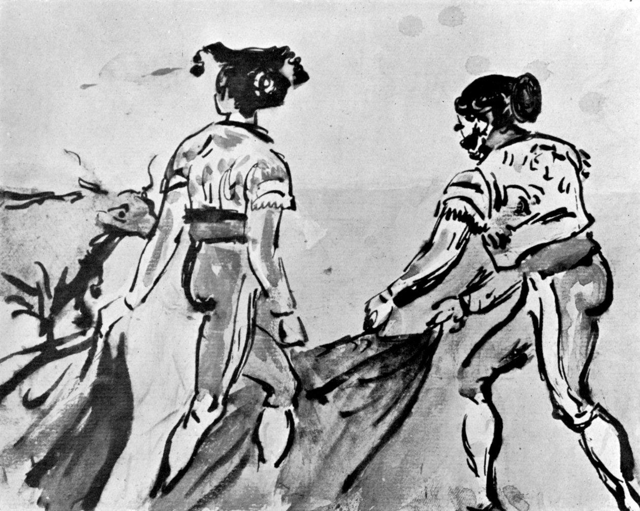 The Bull Fight, 19th century, 1930 by Constantin Guys