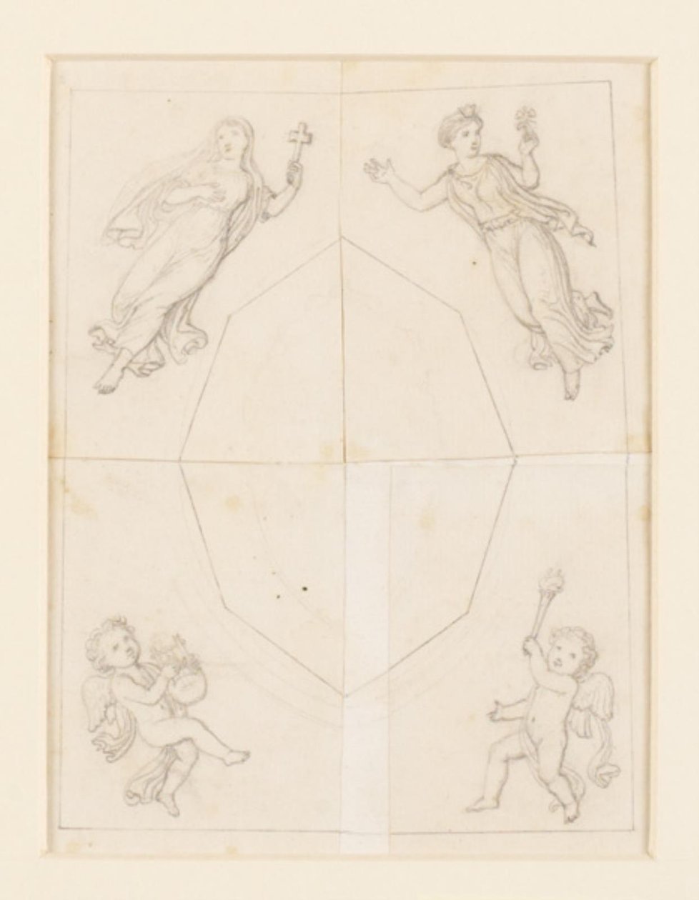 Draft for Ceiling Decoration by Constantin Hansen