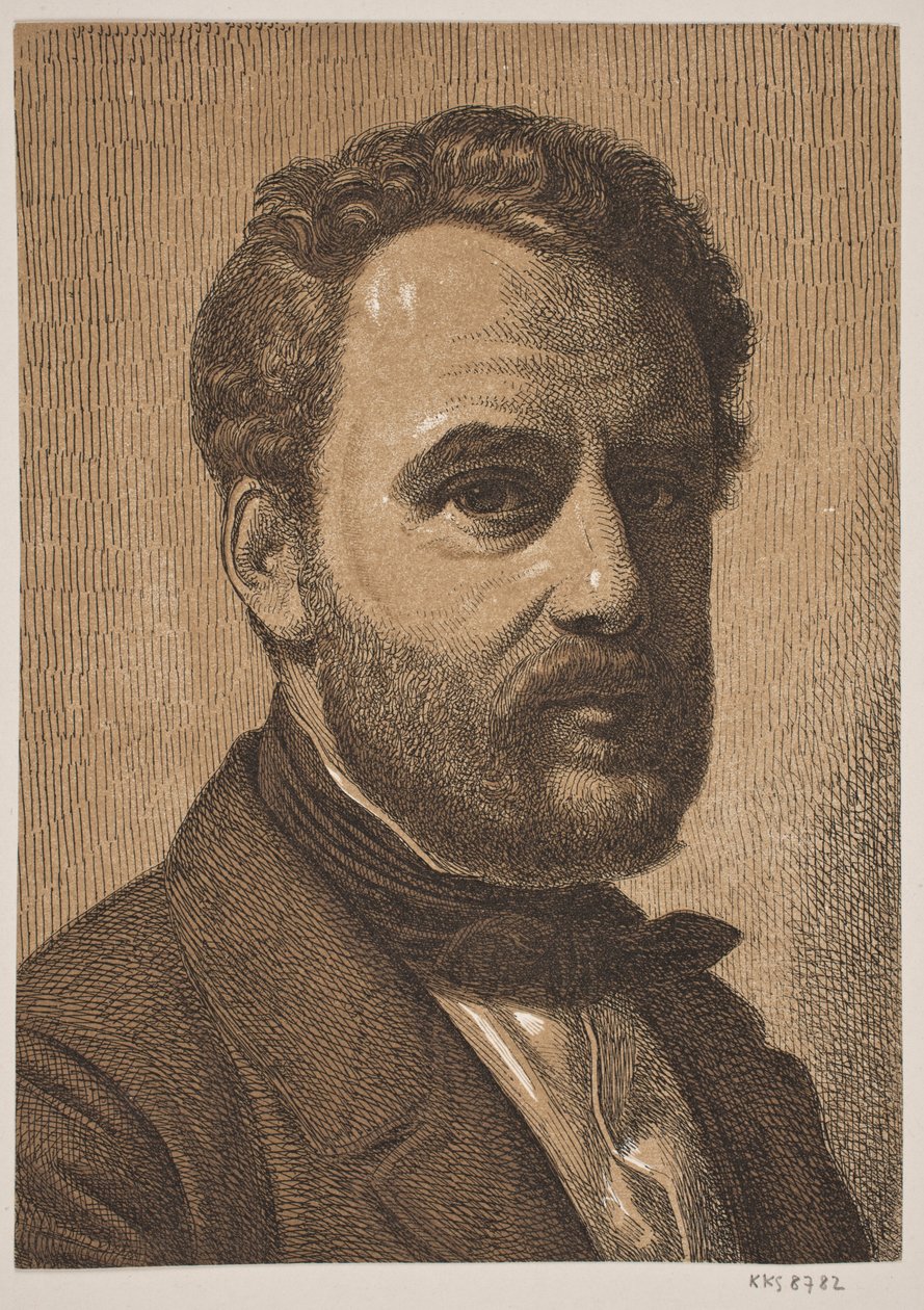Portrait of Wilhelm Marstrand by Constantin Hansen
