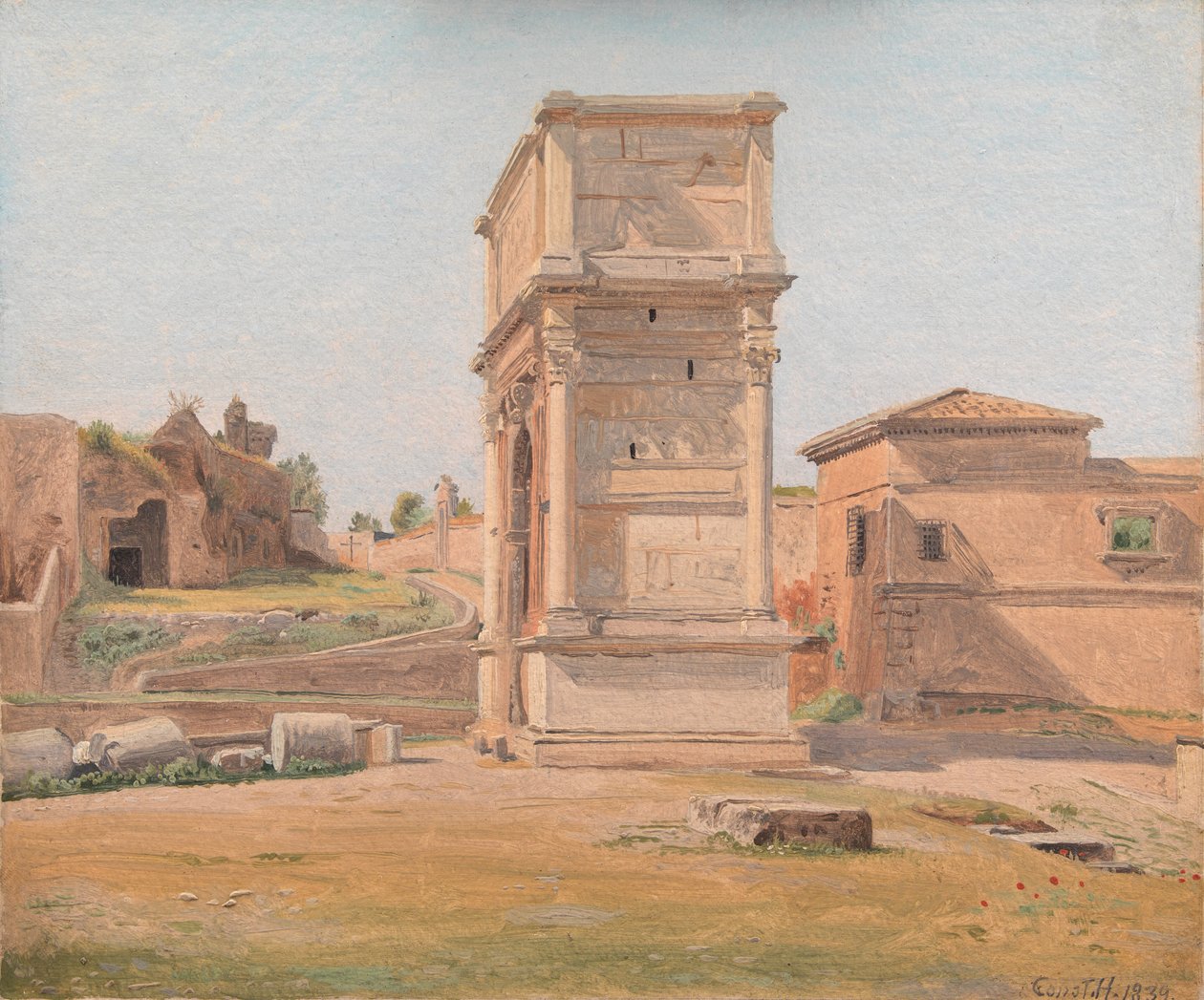 The Arch of Titus in Rome by Constantin Hansen