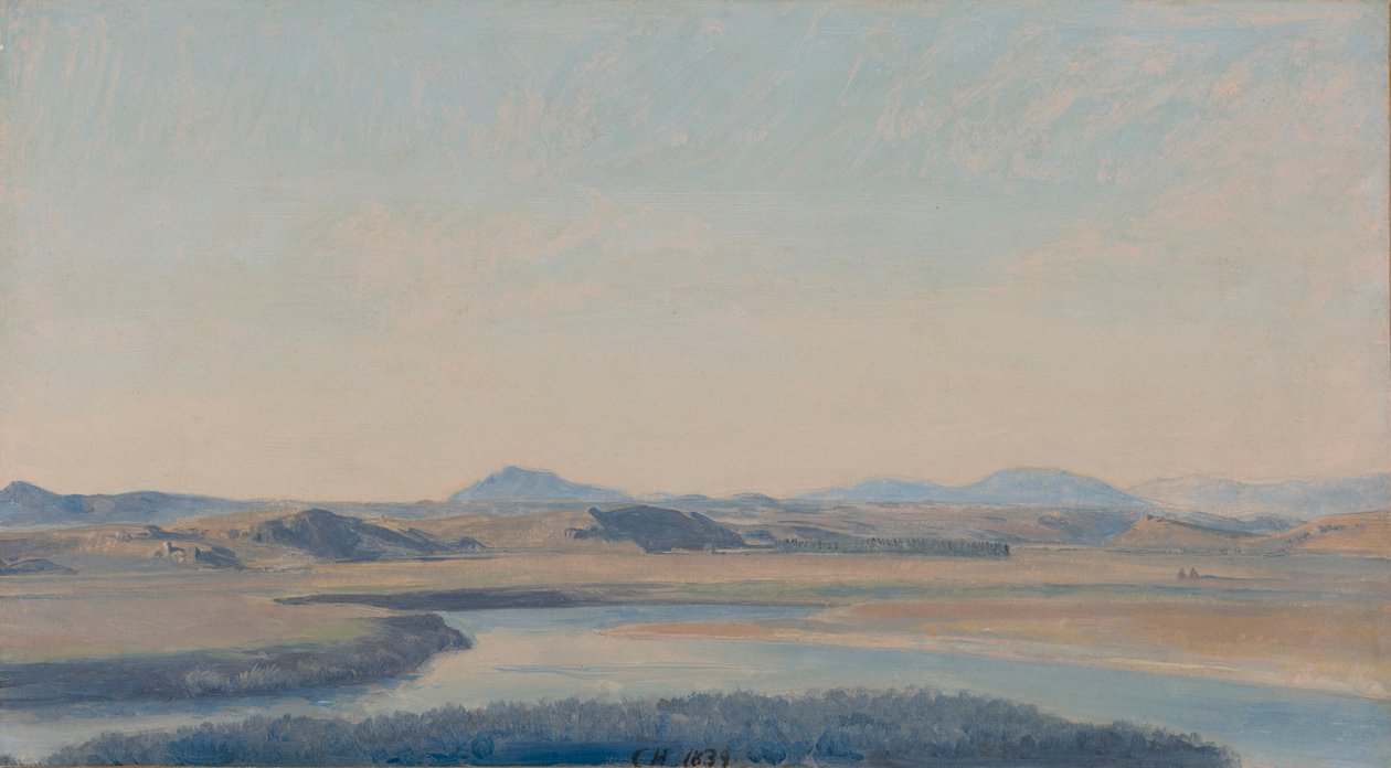 Tiber Landscape near Acqua Acetosa by Constantin Hansen