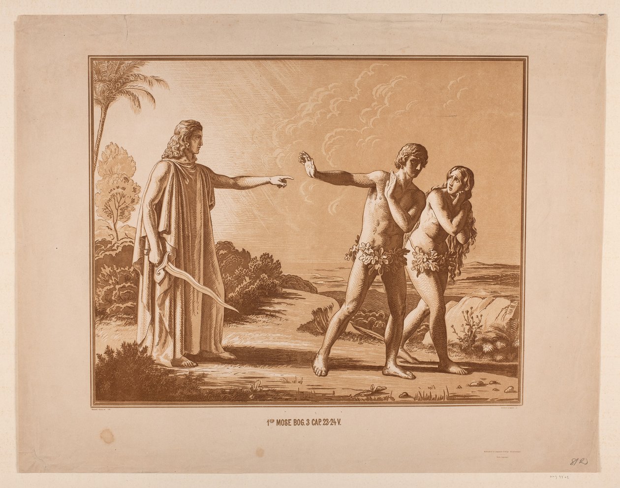 The Expulsion from Paradise by Constantin Hansen