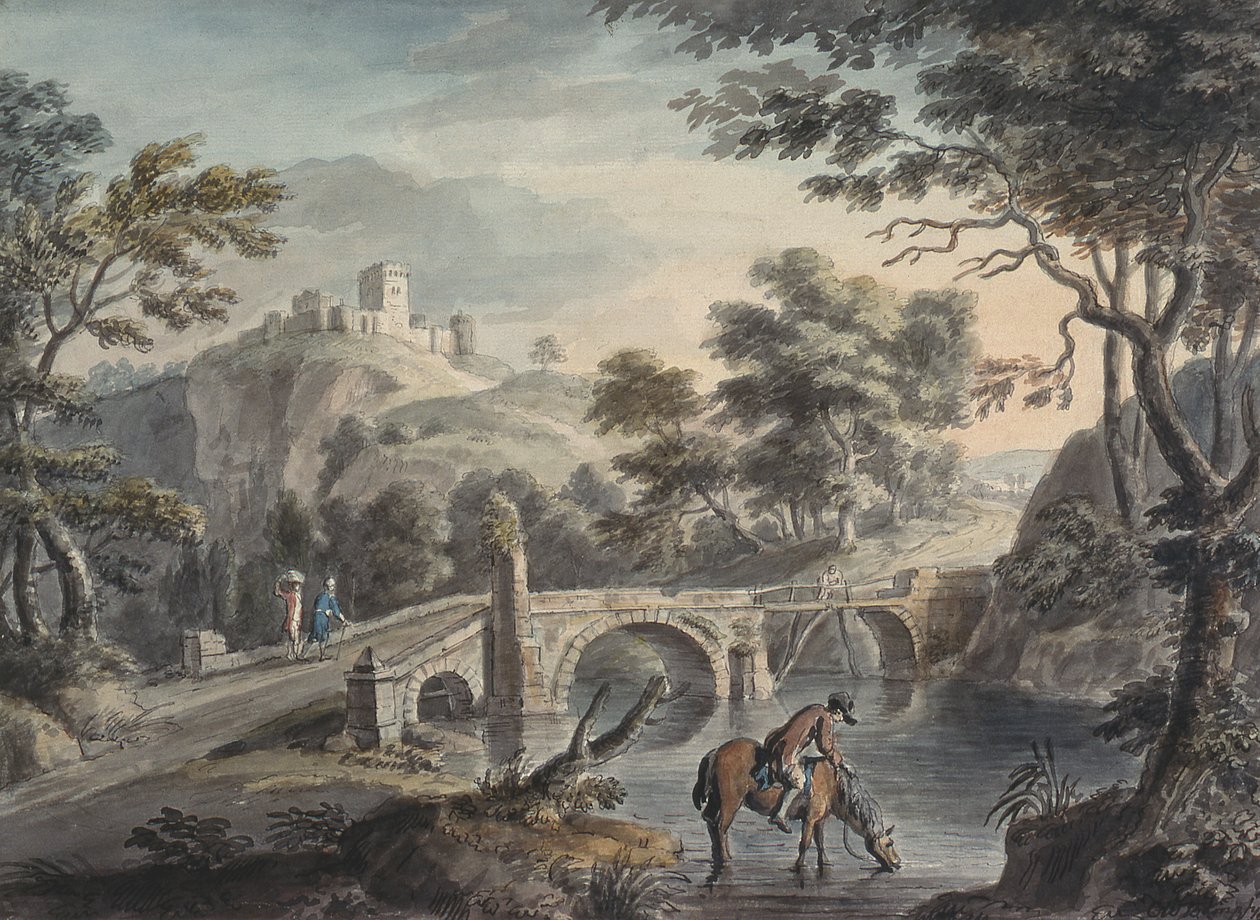 Landscape with Bridge by Copplestone Warre Bamfylde