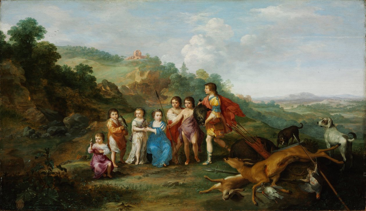 The Seven Children of the Winter King by Cornelis van Poelenburch