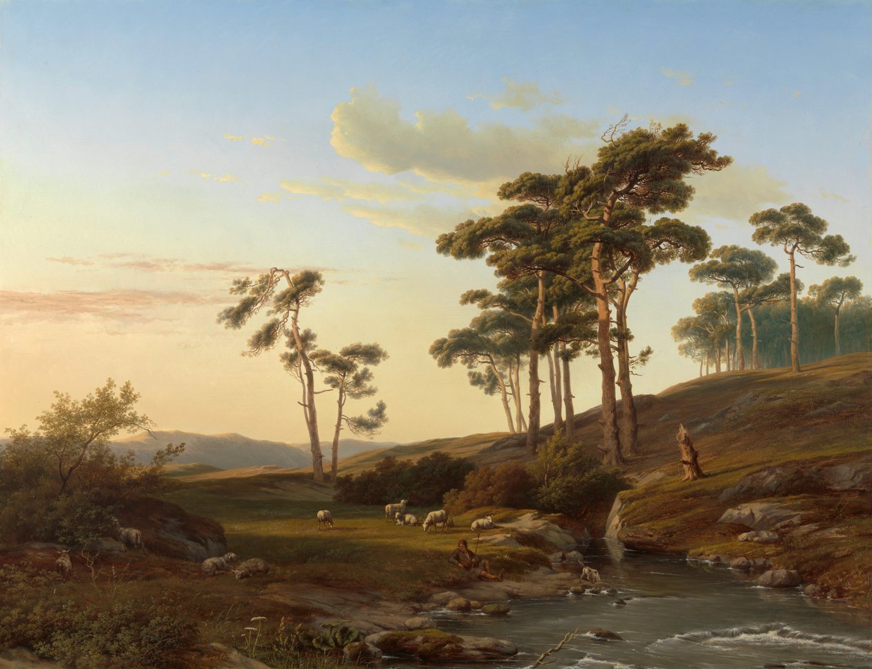 Twilight with Shepherd by Cornelis Lieste